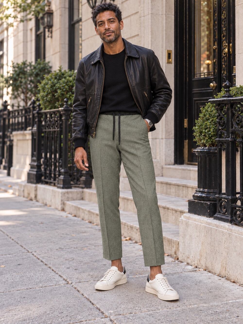 Jil Sander+ Green Wool Drawstring Trousers Men’s 48 Minimalist Made in Italy